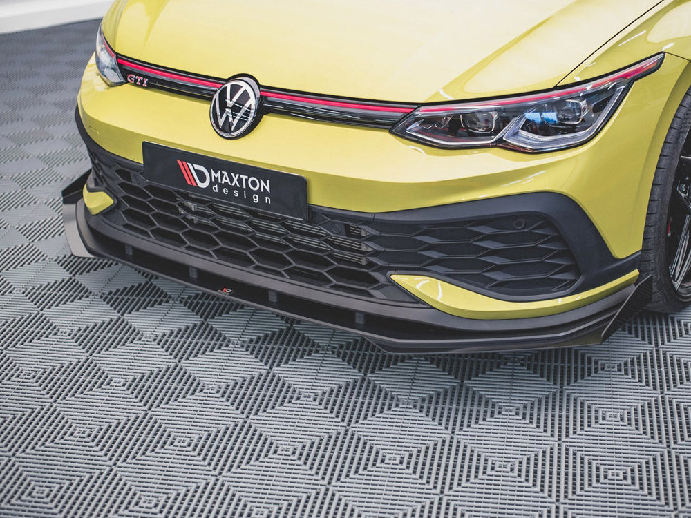 Maxton Design Street PRO Front Splitter + Flaps VW Golf 8 GTI Clubsport - VWGO8GTICSCNC-FD1B+FSF1G - Image 3