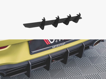 Maxton Design Street PRO Rear Diffuser V.2 VW Golf 8 GTI Clubsport - VWGO8GTICSCNC-RS2B - Image 1