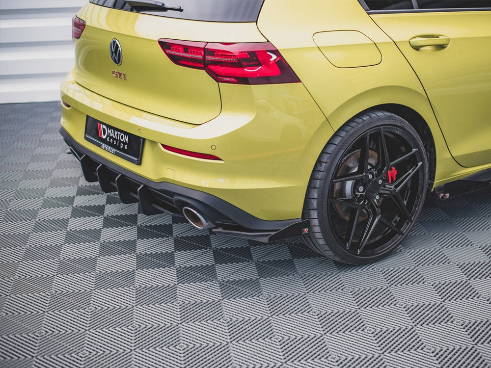 Maxton Design Street PRO Rear Side Splitters + Flaps VW Golf 8 GTI Clubsport - VWGO8GTICSCNC-RSD1B+RSF1G - Image 3