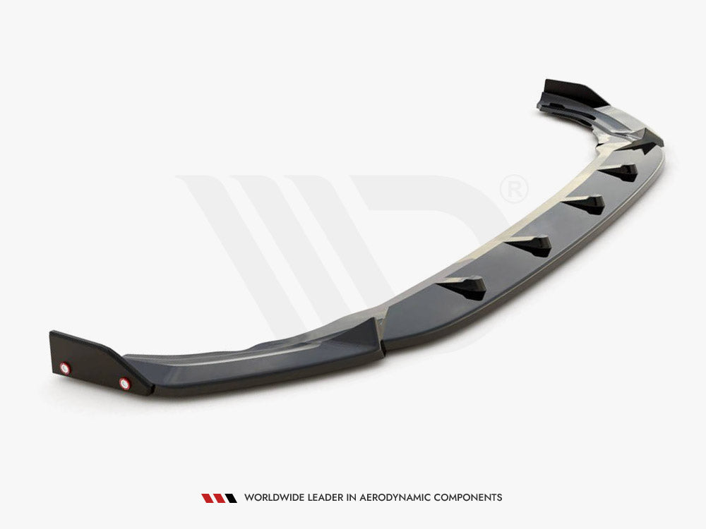 Maxton Design Front Splitter V.2 + Flaps VW Golf R Mk8 - VW-GO-8-R-FD2G+FSF - Image 4