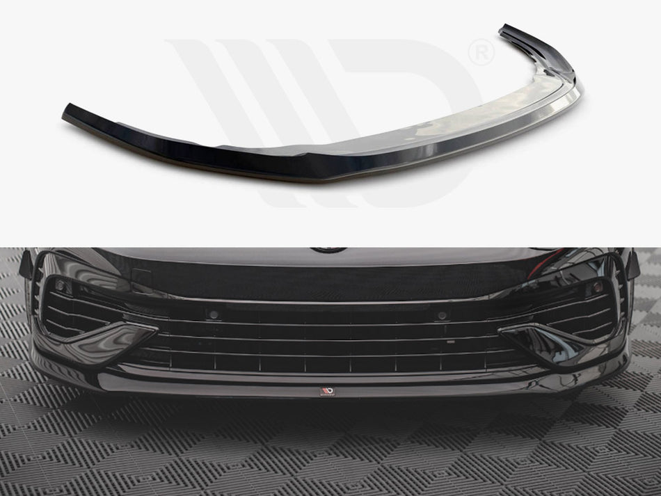 MAXTON DESIGN Front Splitter V.5 VW Golf R Mk8 - Textured