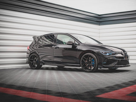 Maxton Design Rear Side Splitters V.2 + Flaps VW Golf R Mk8 - VW-GO-8-R-RSD2G+RSF - Image 2
