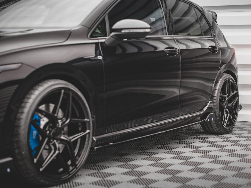 Maxton Design Side Skirts Diffusers V.2 + Flaps VW Golf R Mk8 - VW-GO-8-R-SD2G+SF - Image 3