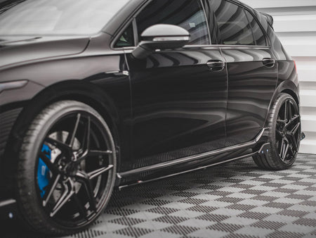 Maxton Design Side Skirts Diffusers V.2 + Flaps VW Golf R Mk8 - VW-GO-8-R-SD2G+SF - Image 3