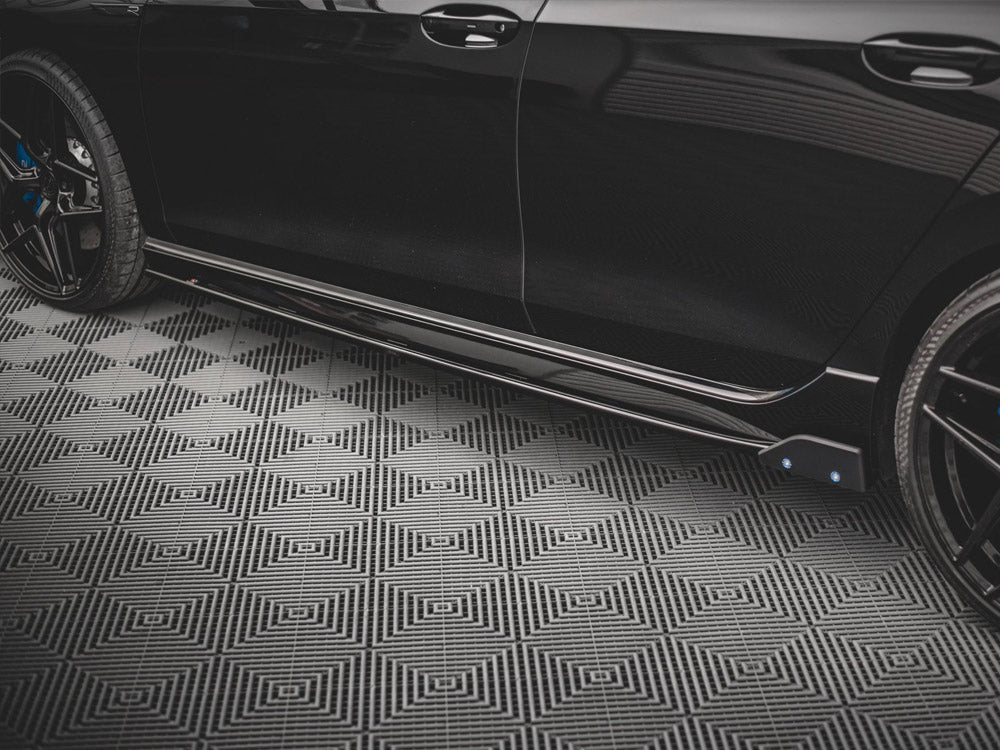 Maxton Design Side Skirts Diffusers V.2 + Flaps VW Golf R Mk8 - VW-GO-8-R-SD2G+SF - Image 4