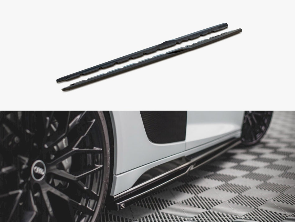 Maxton Design Side Skirts Diffusers V.1 Audi R8 Mk2 Facelift - AU-R8-2F-SD1G - Image 1