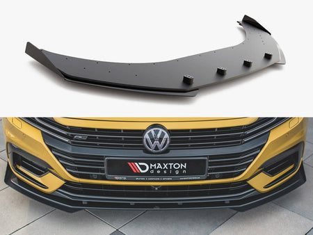 Maxton Design Street PRO Front Splitter + Flaps VW Arteon R-Line - VWAR1RLINECNC-FD1B+FSF1G - Image 1