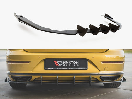 Maxton Design Street PRO Rear Diffuser + Flaps VW Arteon R-Line - VWAR1RLINECNC-RS1B+RSF1G - Image 1