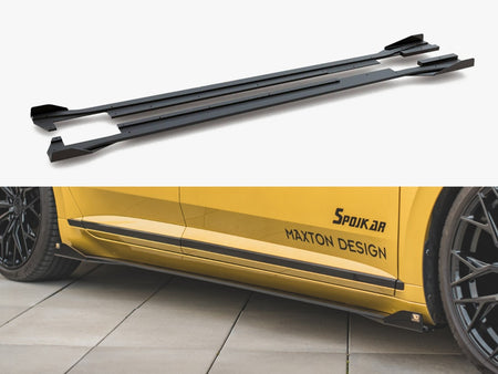 Maxton Design Street PRO Side Skirts Diffusers + Flaps VW Arteon R-Line - VWAR1RLINECNC-SD1B+SF1G - Image 1