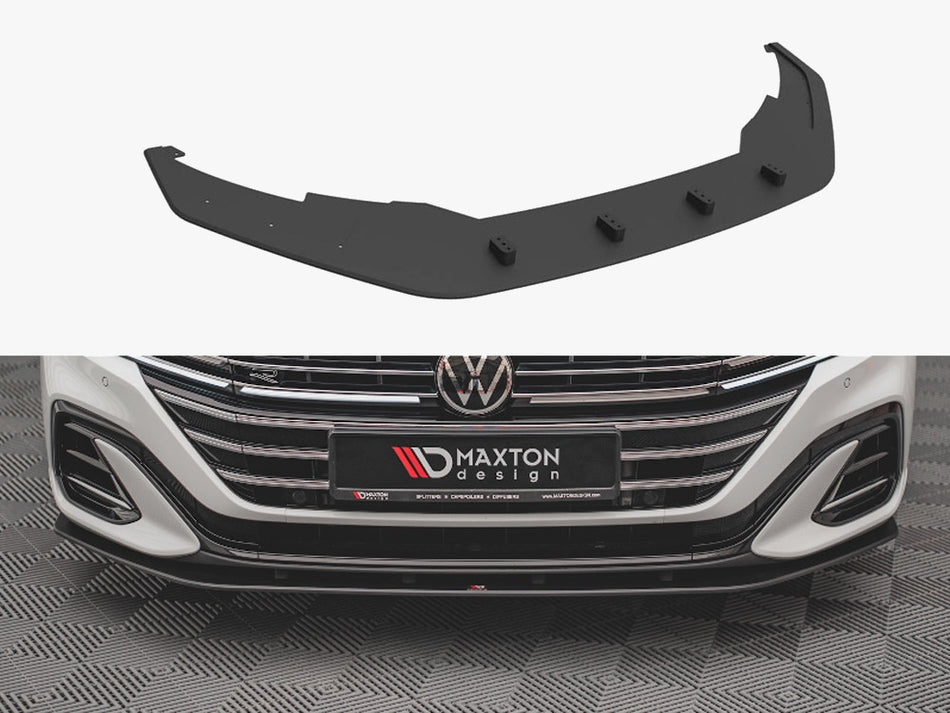 Maxton Design Street PRO Front Splitter VW Arteon R-line Facelift (2020-) - VWAR1FRLINECNC-FD1B - Image 1