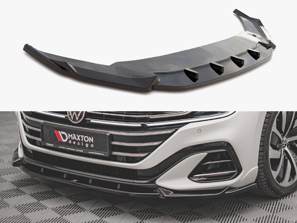 Maxton Design Front Splitter V.1 VW Arteon R-line Facelift (2020-) - VW-AR-1F-RLINE-FD1G - Image 1