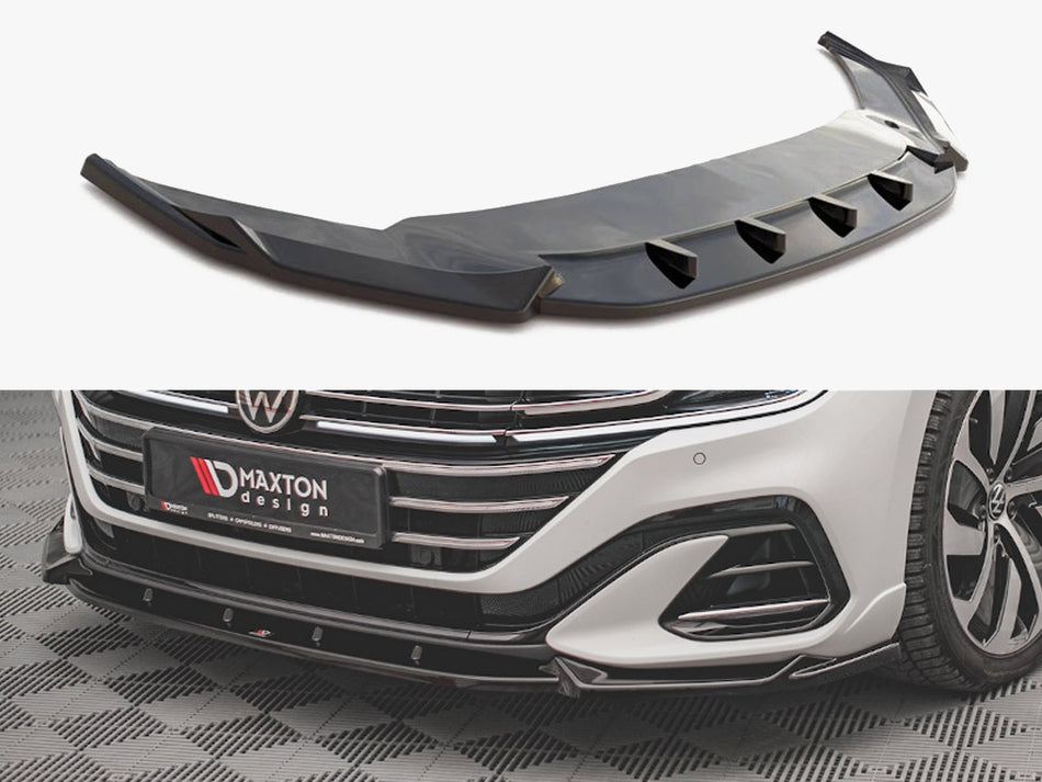 Maxton Design Front Splitter V.1 VW Arteon R-line Facelift (2020-) - VW-AR-1F-RLINE-FD1G - Image 1