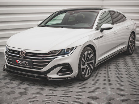 Maxton Design Front Splitter V.1 Volkswagen Arteon R-Line Sedan / Shooting Brake Mk1 Facelift