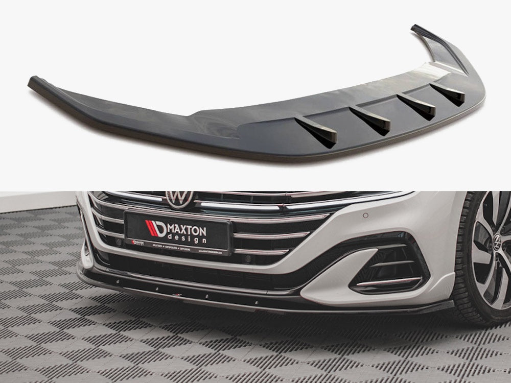 Maxton Design Front Splitter V.2 VW Arteon R-line Facelift (2020-) - VW-AR-1F-RLINE-FD2G - Image 1