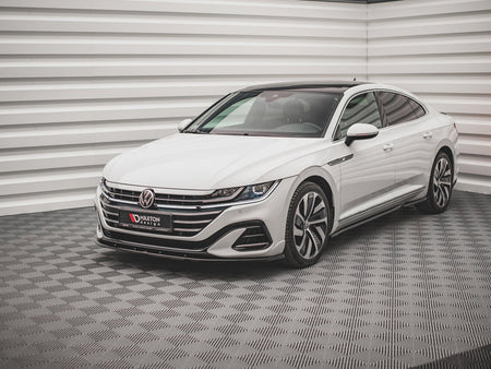 Maxton Design Front Splitter V.2 Volkswagen Arteon R-Line Sedan / Shooting Brake Mk1 Facelift