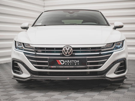 Maxton Design Front Splitter V.3 Volkswagen Arteon R-Line Sedan / Shooting Brake Mk1 Facelift