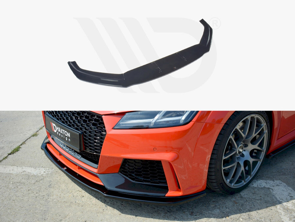 MAXTON DESIGN Front Splitter V.1 Audi TT MK3 (8S) RS (2016-2020) - Carbon Look