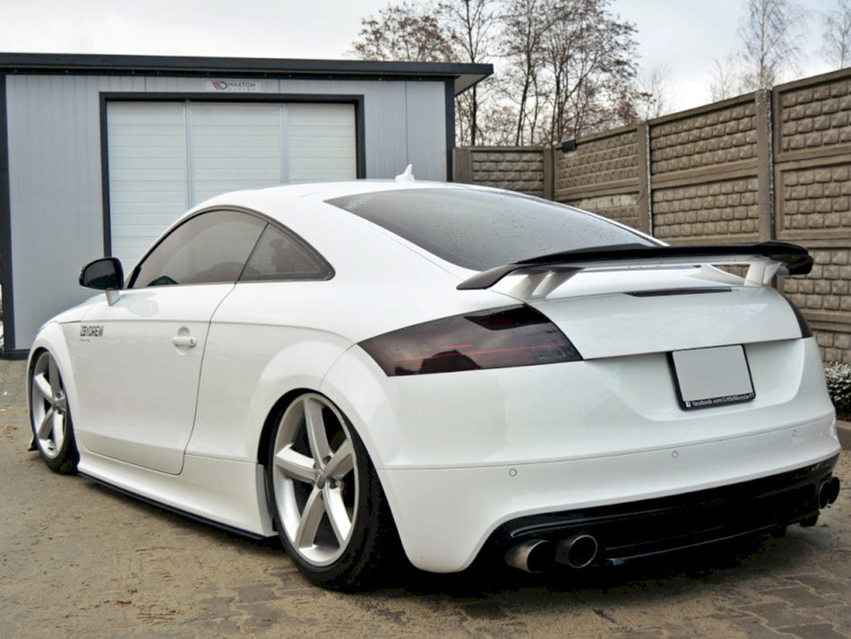 Maxton Design Central Rear Splitter (Vertical Bars) Audi TT S 8J - AU-TT-2-RS-RD1+RD2G - Image 2