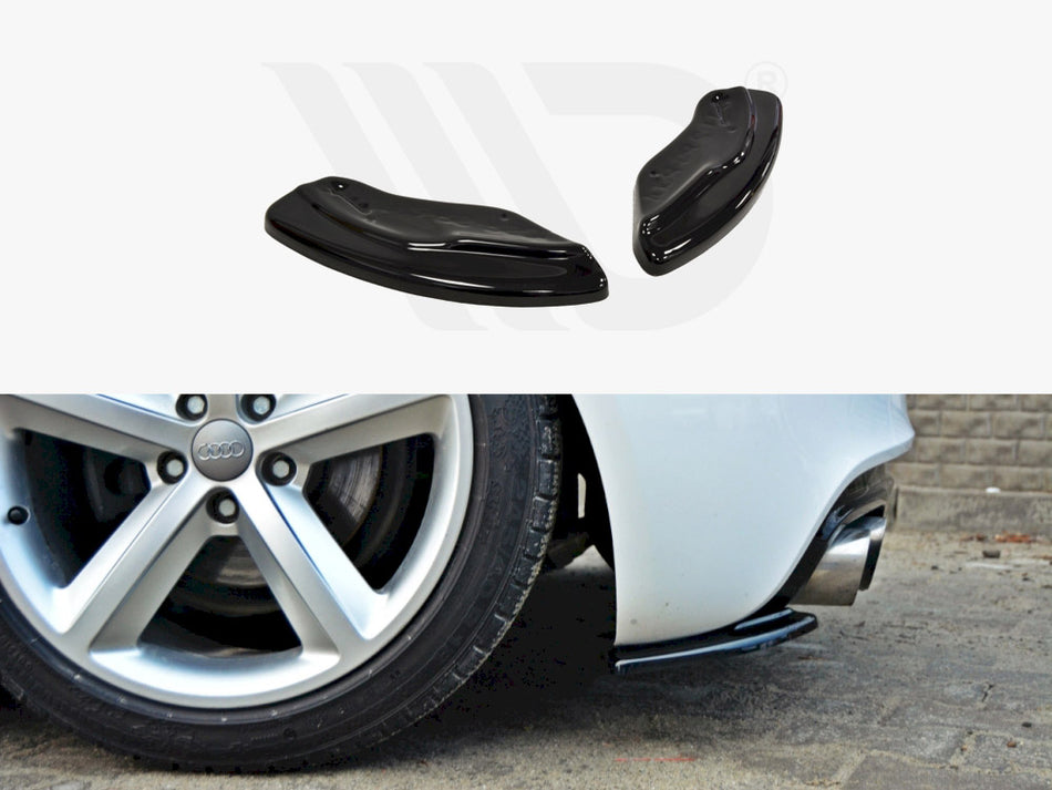 MAXTON DESIGN Rear Side Splitters Audi TT S-line 8J (2008-2013) - Carbon Look