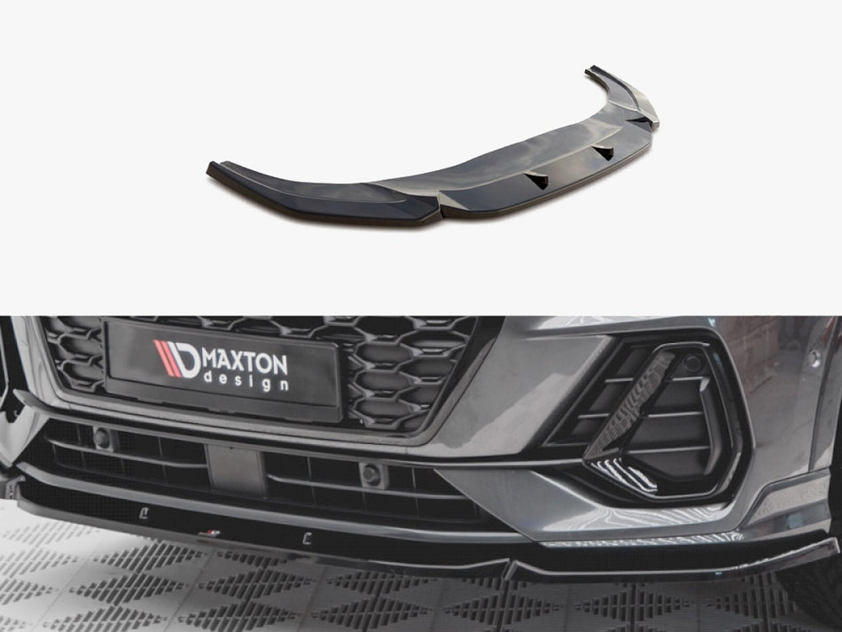 Maxton Design Front Splitter V.1 Audi Q3 Sportback S-Line - AU-Q3-2-SLINE-SB-FD1G - Image 1