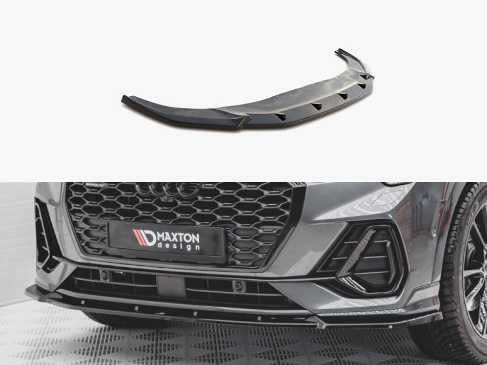 Maxton Design Front Splitter V.2 Audi Q3 Sportback S-Line - AU-Q3-2-SLINE-SB-FD2G - Image 1
