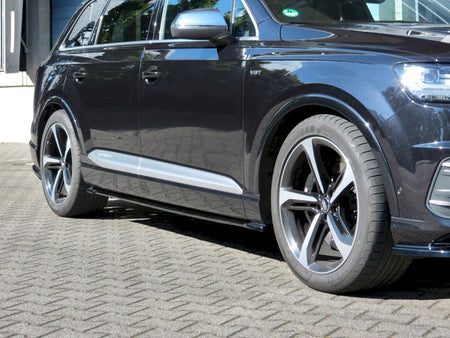 Side Skirts Diffusers Audi SQ7 / Q7 S-Line Mk2 - Textured