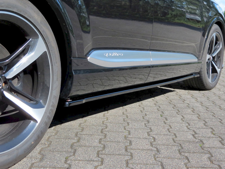 Side Skirts Diffusers Audi SQ7 / Q7 S-Line Mk2 - Textured