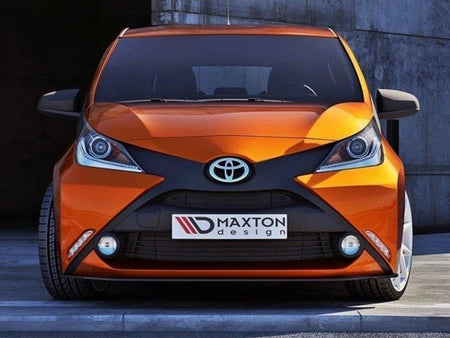 Maxton Design Front Splitter Toyota Aygo MK2 - Carbon Look - TO-AY-2-FD1C - Image 1