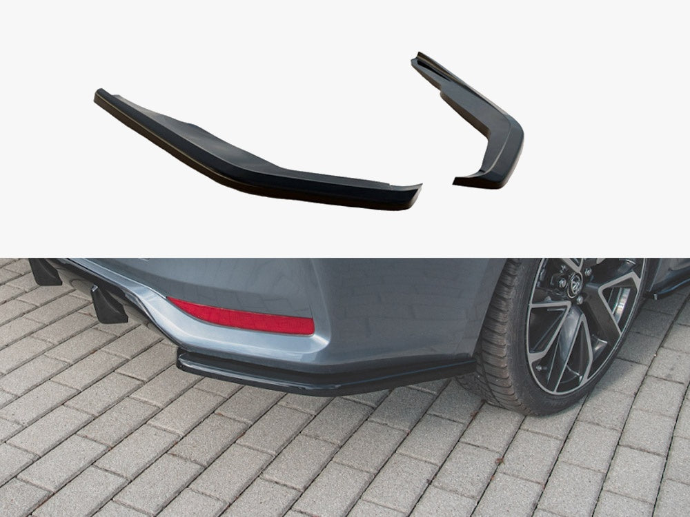 Rear Side Splitters Toyota Corolla Mk12 Sedan - Carbon Look
