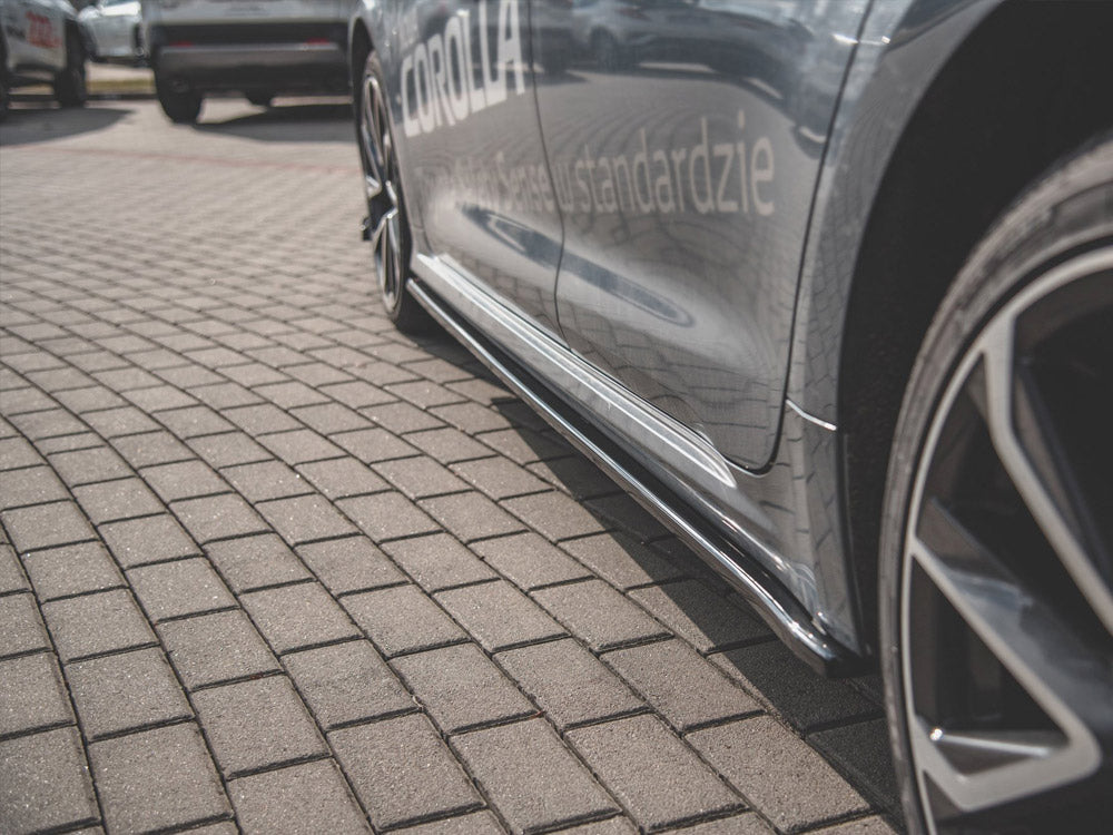 Maxton Design Side Skirts Diffusers Toyota Corolla Mk12 Sedan - Carbon Look - TO-CO-12-S-SD1C - Image 4