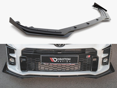 Maxton Design Street PRO Front Splitter + Flaps Toyota GR Yaris Mk4 - TOYA4GR4CNC-FD1B+FSF1G - Image 1