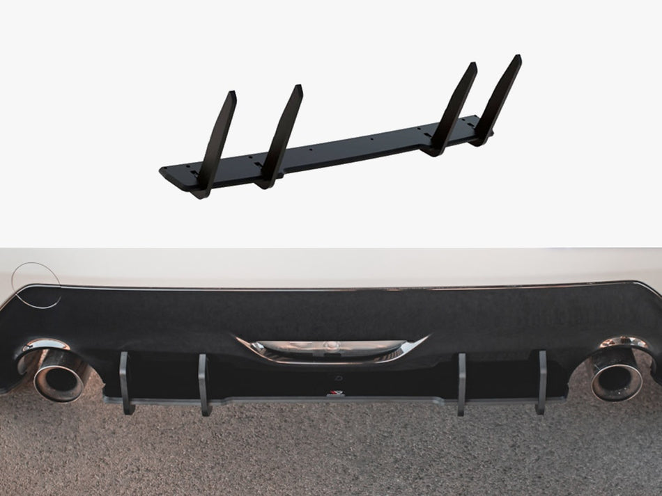 Street PRO Rear Diffuser Toyota GR Yaris Mk4 - Black-Red