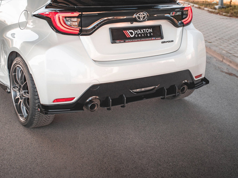 Maxton Design Street PRO Rear Diffuser Toyota GR Yaris Mk4 - Black-Red - TOYA4GR4CNC-RS1B+BRBI - Image 4
