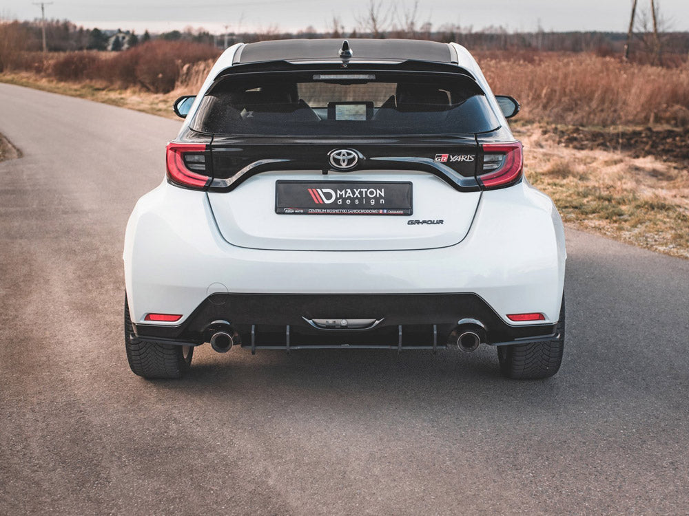 Street PRO Rear Side Splitters Toyota GR Yaris Mk4 - Black-Red