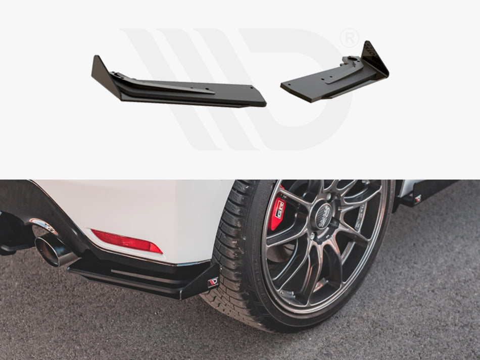 MAXTON DESIGN Street PRO Rear Side Splitters + Flaps Toyota GR Yaris Mk4