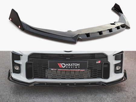 Maxton Design Front Splitter V.2 + Flaps Toyota GR Yaris Mk4 - TO-YA-4-GR4-FD2G+FSF - Image 1