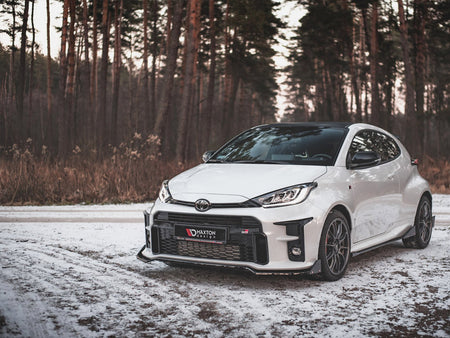 Maxton Design Front Splitter V.3 + Flaps Toyota GR Yaris Mk4 - TO-YA-4-GR4-FD3G+FSF - Image 2