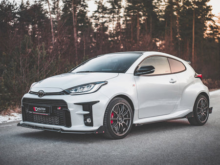 Maxton Design Side Skirts Diffusers V.2 + Flaps Toyota GR Yaris Mk4 - TO-YA-4-GR4-SD2G+SF - Image 2