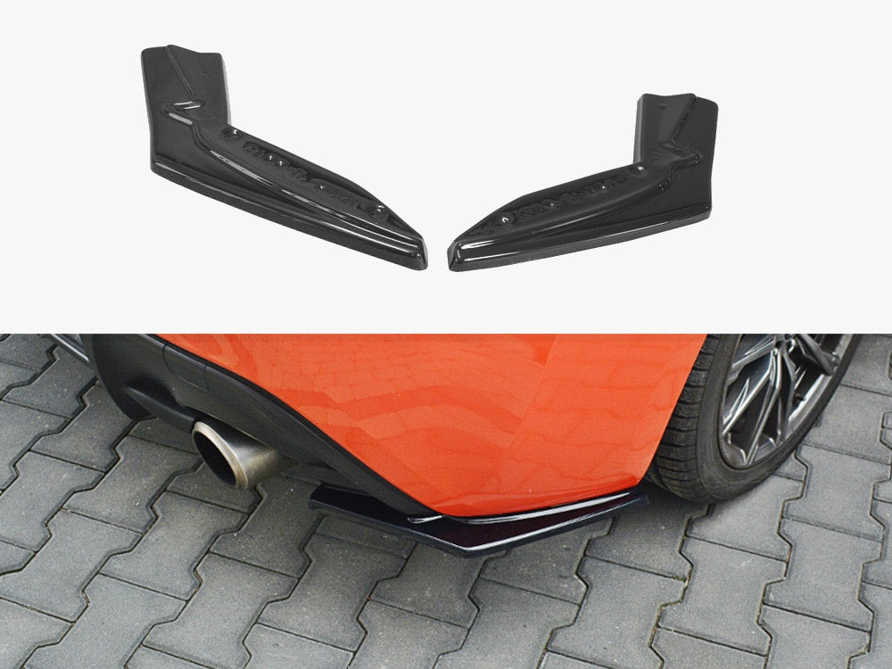 Maxton Design Rear Side Splitters V.1 Toyota GT86 Facelift - Carbon Look - TO-GT86-1F-RSD1C - Image 1