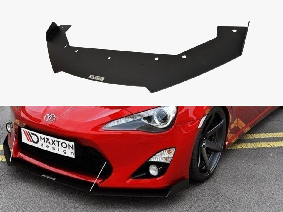 Maxton Design Front Racing Splitter Toyota GT86 (With Wings) - TO-GT86-1-CNC-FD2A - Image 1