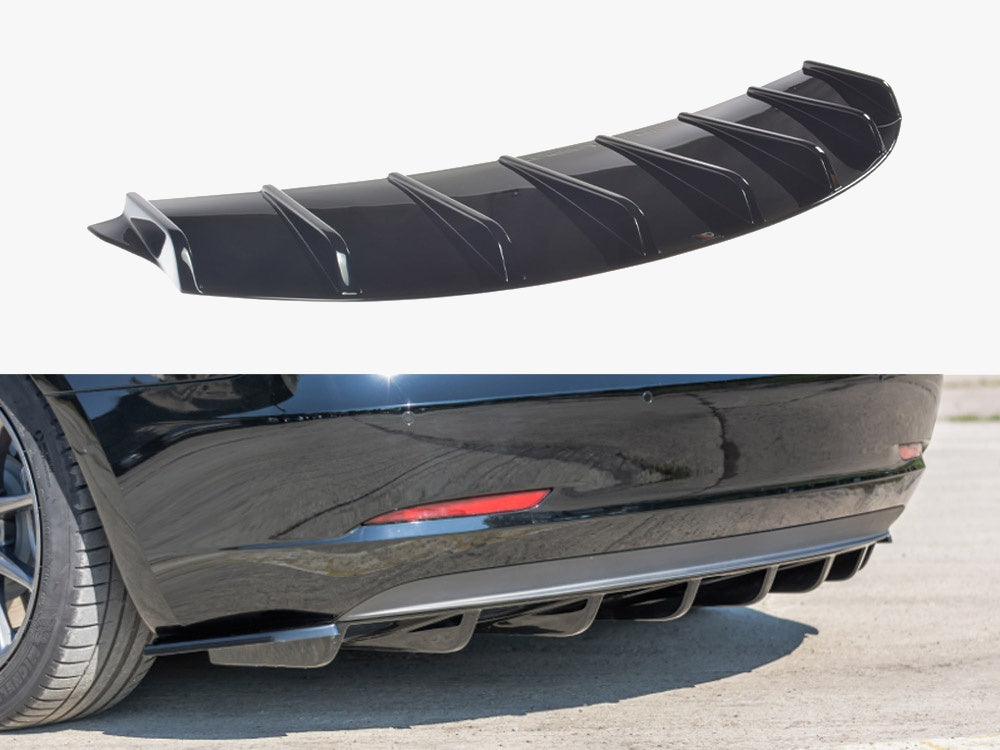 Maxton Design Rear Valance V.1 Tesla Model 3 - TE-MODEL3-1-RS1G - Image 1