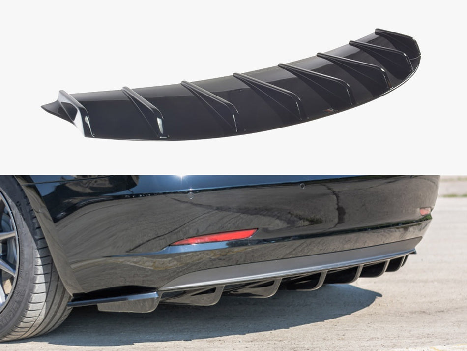 Maxton Design Rear Valance V.1 Tesla Model 3 - TE-MODEL3-1-RS1G - Image 1