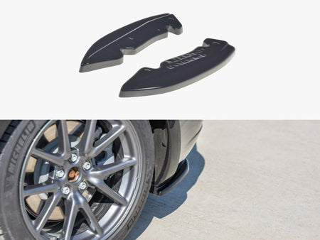 Rear Side Splitters Tesla Model 3 - Carbon Look