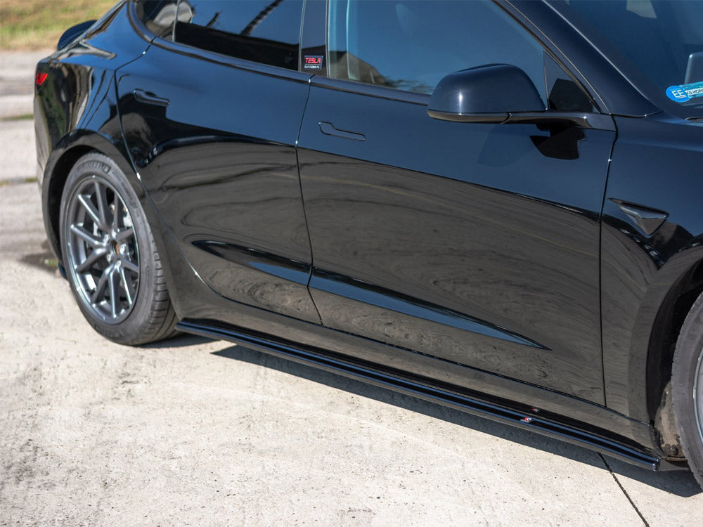 Maxton Design Side Skirts Diffusers Tesla Model 3 / Model 3 Performance Mk1 / Mk1 Facelift - TE-MODEL3-1-SD1G - Image 2