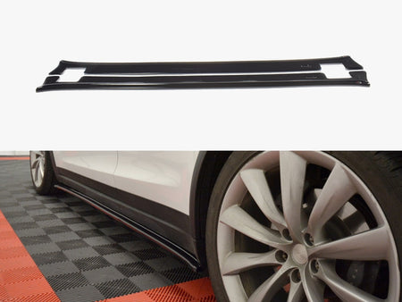 Maxton Design Side Skirts Diffusers V.1 Tesla Model X (2015-) - TE-MODELX-SD1G - Image 1