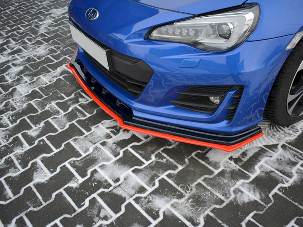 Maxton Design Front Splitter V.4 Subaru BRZ Mk1 Facelift - SU-BRZ-1F-FD1G+FD1RRED - Image 3