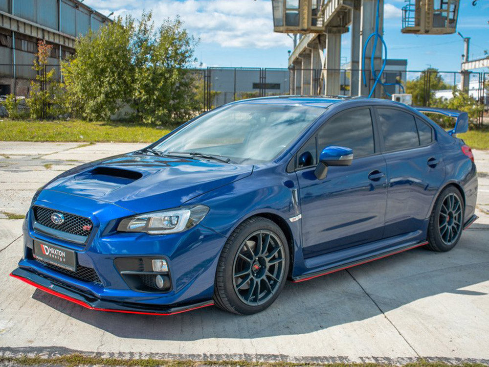 Maxton Design Front Splitter V.3 Subaru WRX STI - SUIM4WRXSTI-FD1G+FD1RRED - Image 2