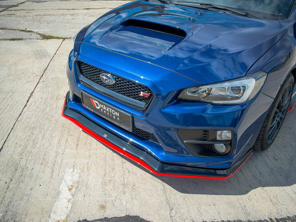 Maxton Design Front Splitter V.3 Subaru WRX STI - SUIM4WRXSTI-FD1G+FD1RRED - Image 3