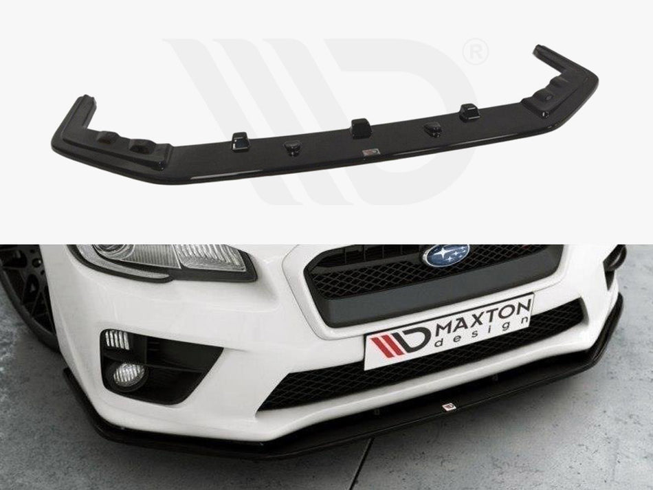 MAXTON DESIGN Front Splitter V.2 Subaru WRX STI - Carbon Look