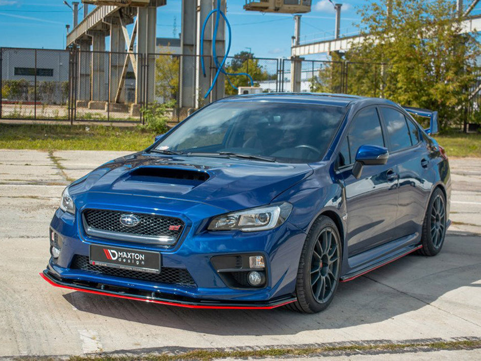 Maxton Design Front Splitter V.4 Subaru WRX STI - SUIM4WRXSTI-FD2G+FD2RRED - Image 2